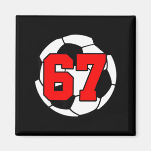 Aimant Six Seven 67 Football 6 7 Mème Drôle 6-7 Gen Alpha