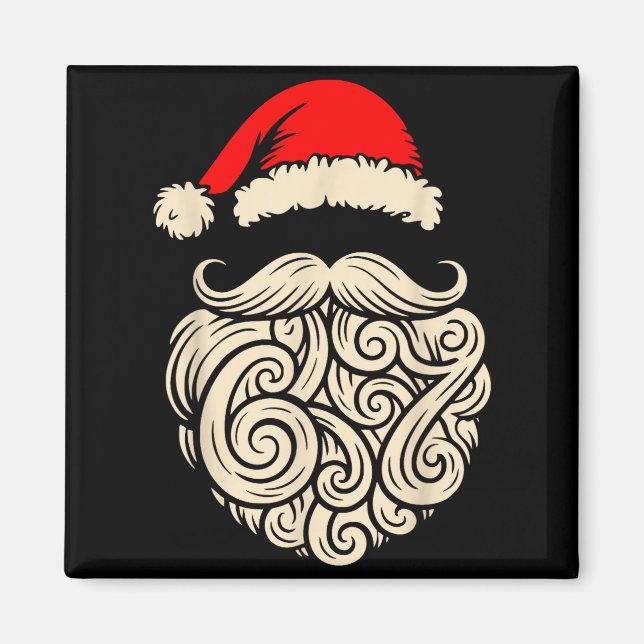 Aimant Six Seven Christmas Santa Meme 6 7 Holiday Humor D (Devant)