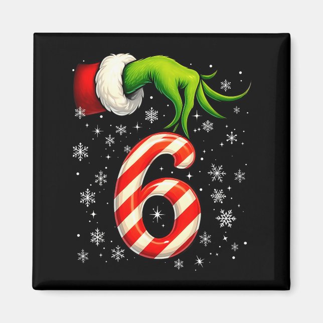 Aimant Six Seven Funny Christmas Couple Matching Meme  (Devant)