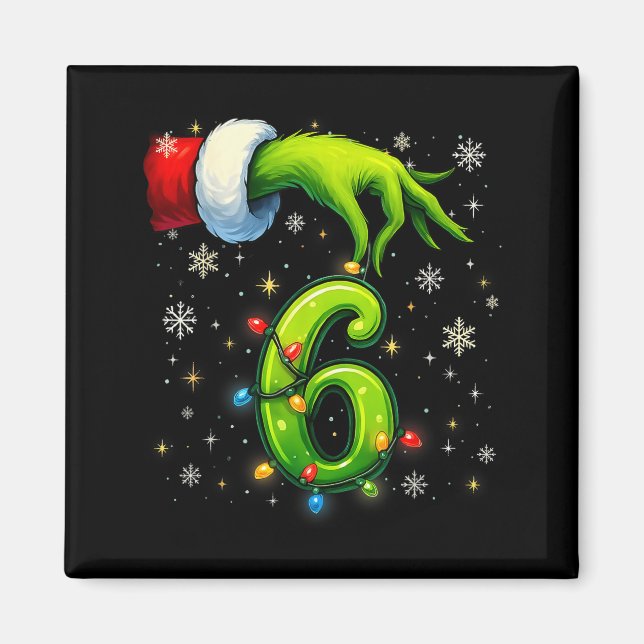 Aimant Six Seven Funny Christmas Meme Couple Matching  (Devant)