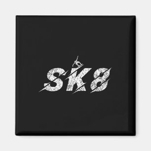 Aimant Sk8 Skate Planche À Roulettes Enfant Garçons Fille