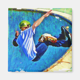 Aimant Skateboard dans le bol