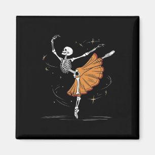 Aimant Skeleton Ballerina Ballet Danse Halloween