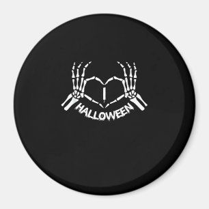 Aimant Skeleton Coeur main Lazy Costume d'Halloween drôle