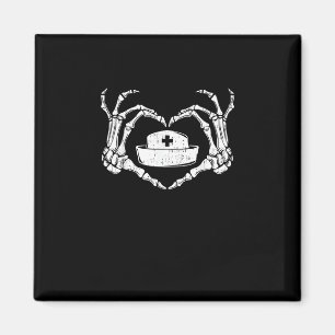 Aimant Skeleton Coeur main Lazy Costume d'Halloween Drôle
