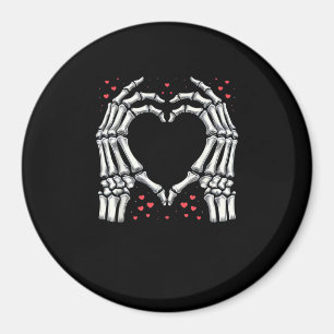 Aimant Skeleton Coeur main Valentines Jour Drôle Couple