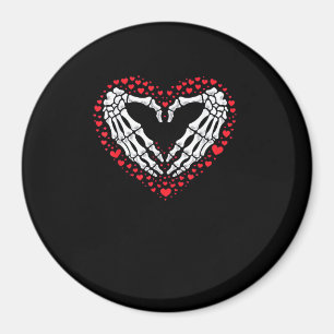 Aimant Skeleton Coeur main Valentines Jour Drôle Couple C