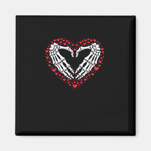 Aimant Skeleton Coeur main Valentines Jour Drôle Couple C