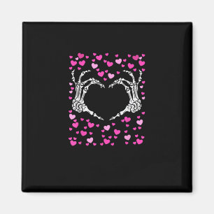 Aimant Skeleton Coeur main Valentines Jour Funny Viral