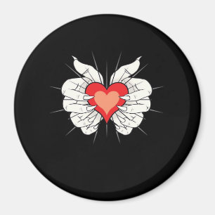 Aimant Skeleton Hands Heart Classic