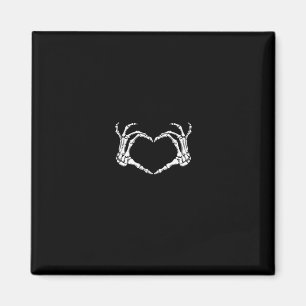 Aimant Skeleton Hands Heart Graphic