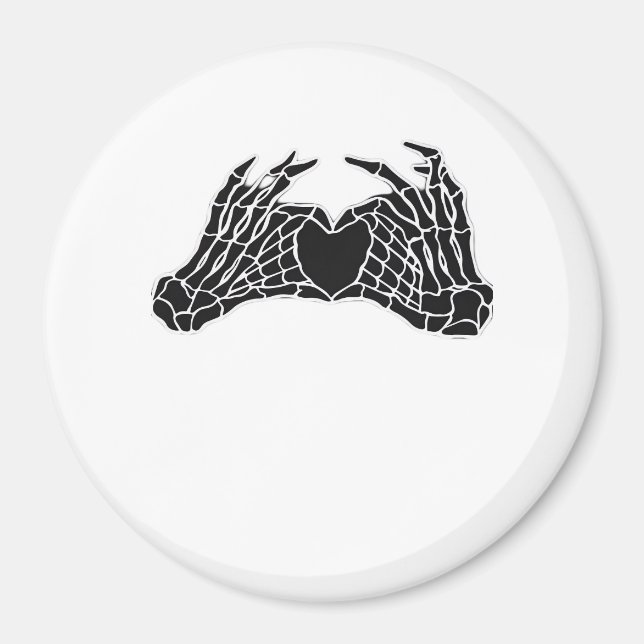 Aimant Skeleton Heart Hands - Classique (Devant)