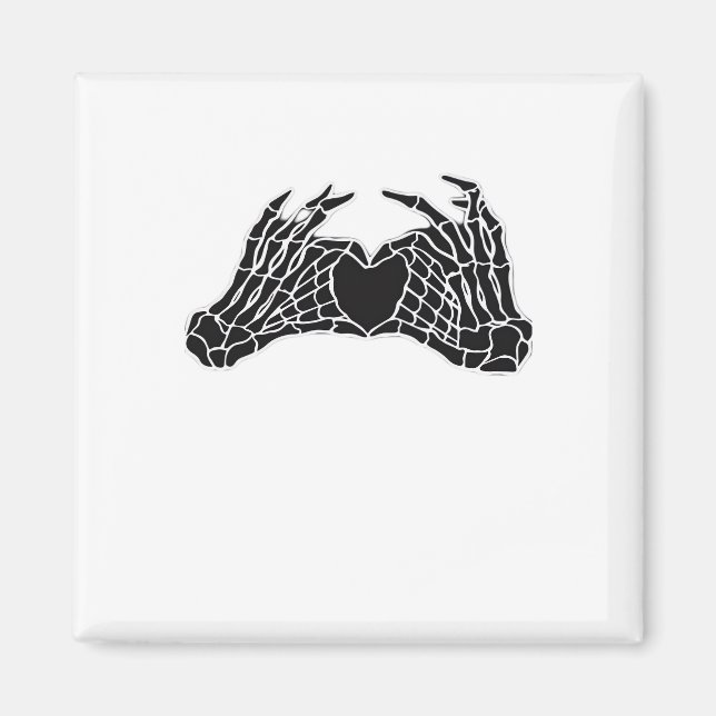 Aimant Skeleton Heart Hands - Classique (Devant)