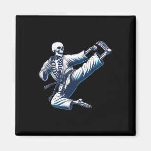 Aimant Skeleton Karate Kick Martial Arts Kickboxing Mixed