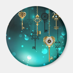 Aimant Skeleton Keys on Green Background