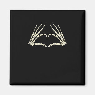 Aimant Skeleton Mains Coeur drôle Halloween Hommes Femmes