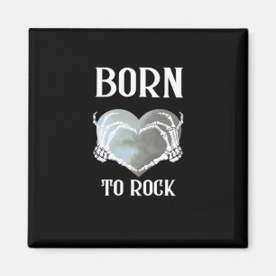 Aimant Skeleton Mains Grey Heart Graphic Pour Classique