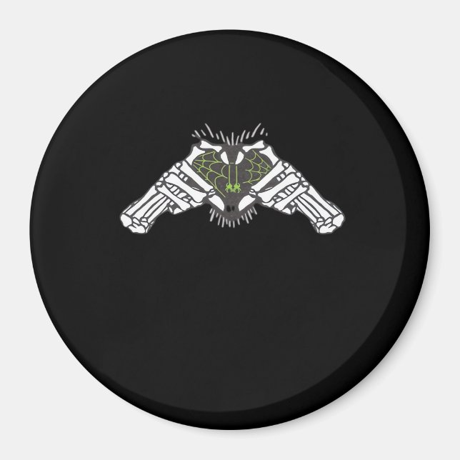 Aimant Skeleton Spider Heart (Devant)