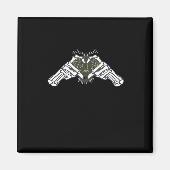 Aimant Skeleton Spider Heart (Devant)