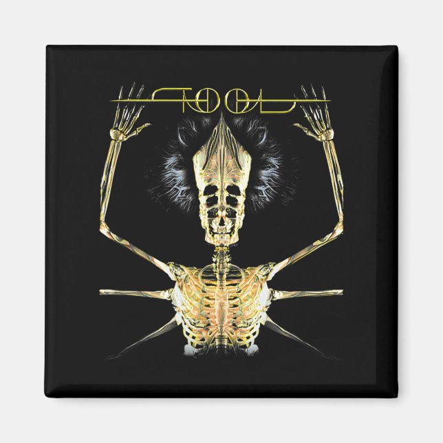 Aimant Skeleton Vintage Tool Shake Handyma Sarcastic Musi (Devant)