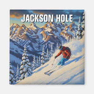 Aimant Ski à Jackson Hole Wyoming