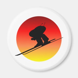 Aimant Ski alpin de Sun