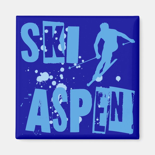 Aimant Ski Aspen (Devant)