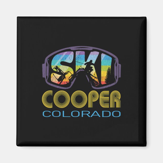 Aimant Ski Cooper Colorado Vacances de ski  (Devant)