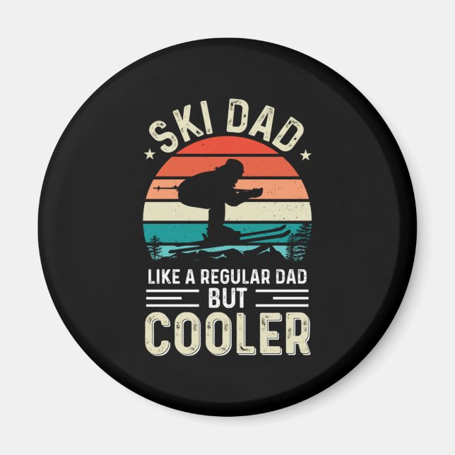 Aimant Ski papa (Devant)