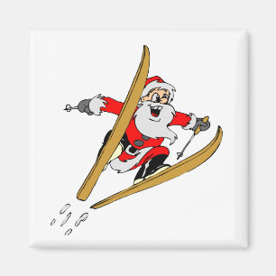 Aimant Ski Père Noël