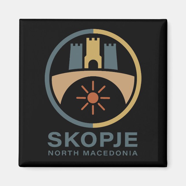 Aimant Skopje North Macedonia Europe (Devant)