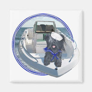 Aimant Skye Terrier à bord du bateau