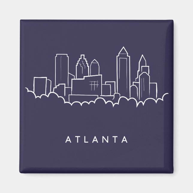 Aimant Skyline Atlanta (Devant)