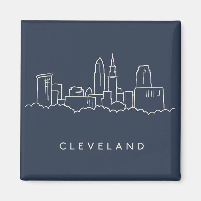 Aimant Skyline Cleveland Ohio (Devant)