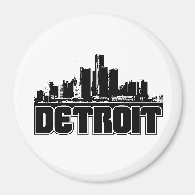 Aimant Skyline de Détroit (Devant)