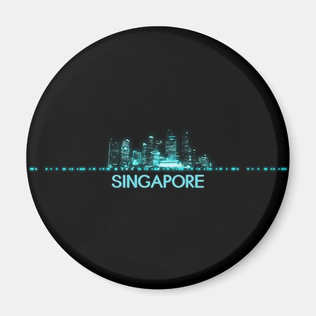 Aimant Skyline de Singapour (Devant)