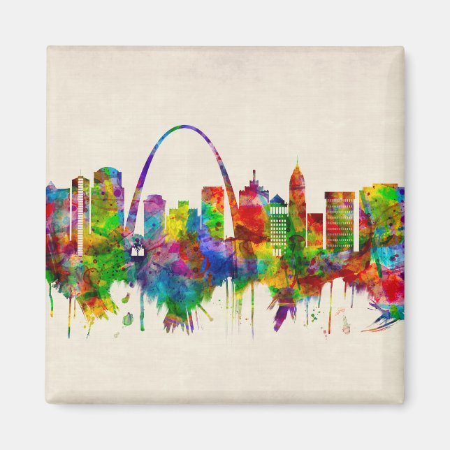 Aimant Skyline de St. Louis Missouri (Devant)