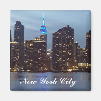 AIMANT SKYLINE NEW YORK EN BLEU