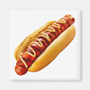 Aimant SlipperyJoe's hot dog ambiance estivale BBQ niché 