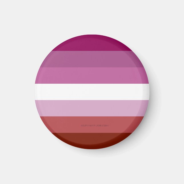 Aimant SlipperyJoe's lesbian pride flag feminine communit (Devant)