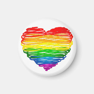 Aimant SlipperyJoe's orgueil griffé dessin en forme de co