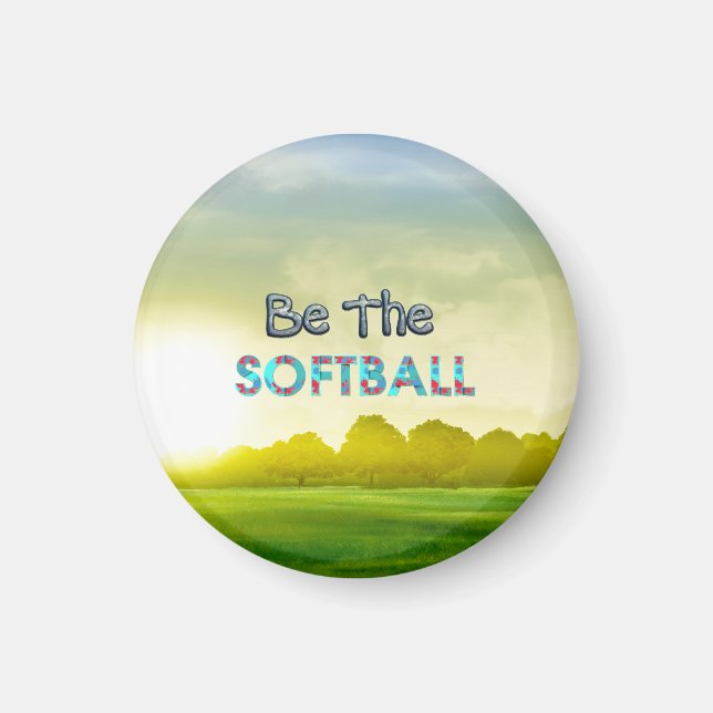 Aimant Slogan de softball TOP (Devant)