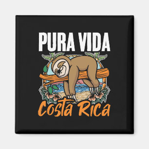 Aimant Sloth Beach Vacances Tropical Sloths Pura Vida Cos