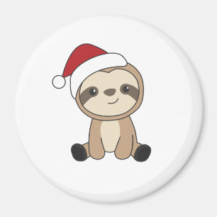 Aimant Sloth Noël Neige Hiver Animaux Machines à Sous Aim