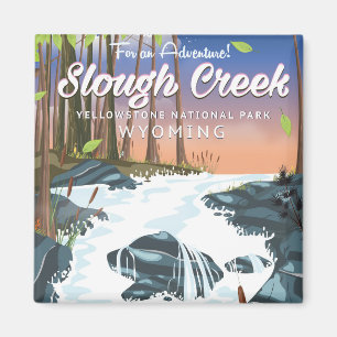 Aimant Slough Creek,Yellowstone national park