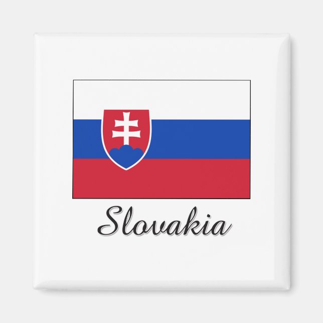 Aimant Slovaquie - Conception du drapeau (Devant)
