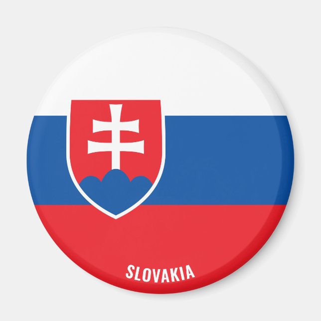 Aimant Slovaquie Drapeau charmant patriotique (Devant)