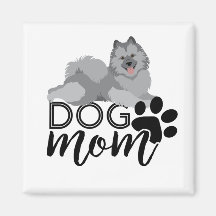 Smiling Keeshond Graphic dit Chien Maman