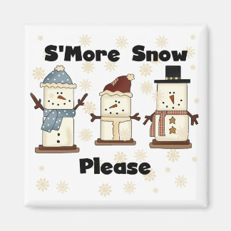 Aimant S'more Snow Please Tshirts and Gifts