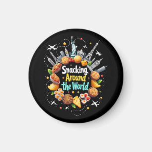 Aimant Snacking Autour Du Monde Fast Food Travel Travele